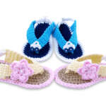 Crocheted summer flip-flops for baby boys - Image 2