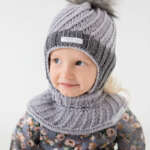 Baby scarf, light grey - Image 3